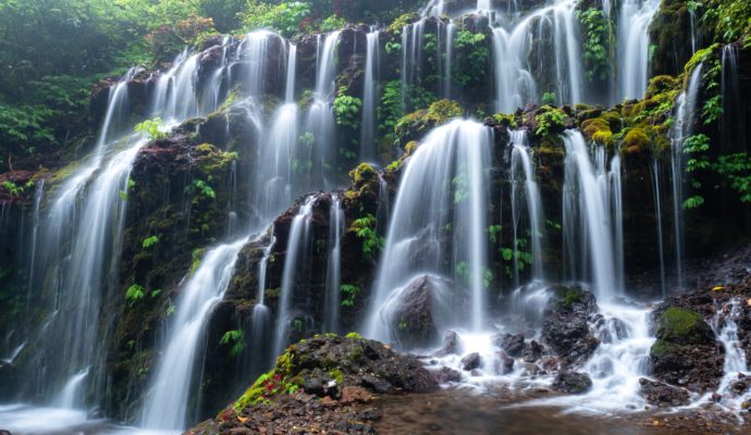 Potret indah dari Banyu Wana Amertha Waterfall 