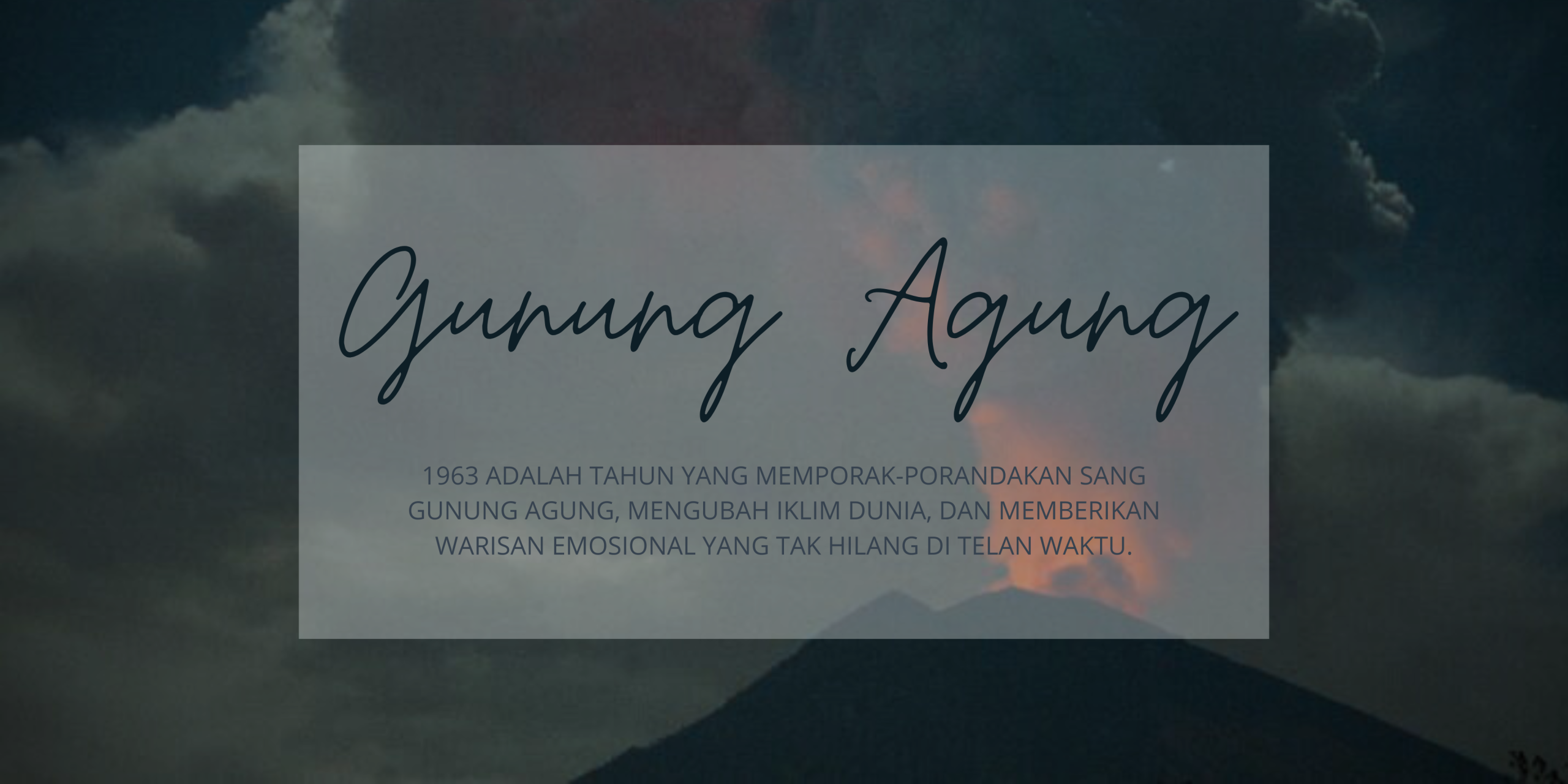 gunung agung 1963
