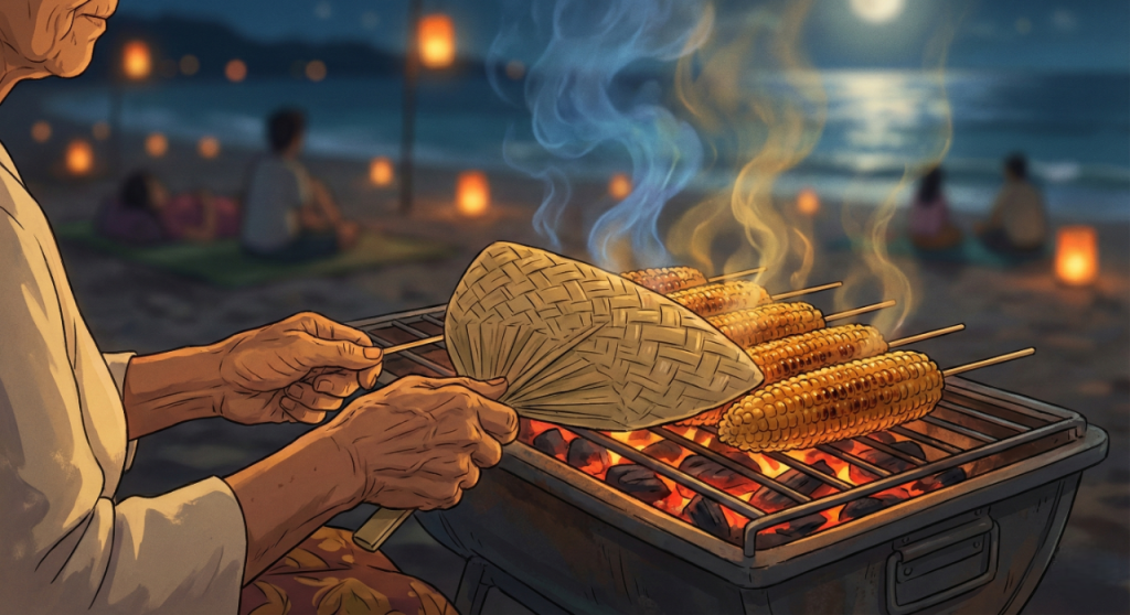 jagung bakar di sanur - tahun baru 2026