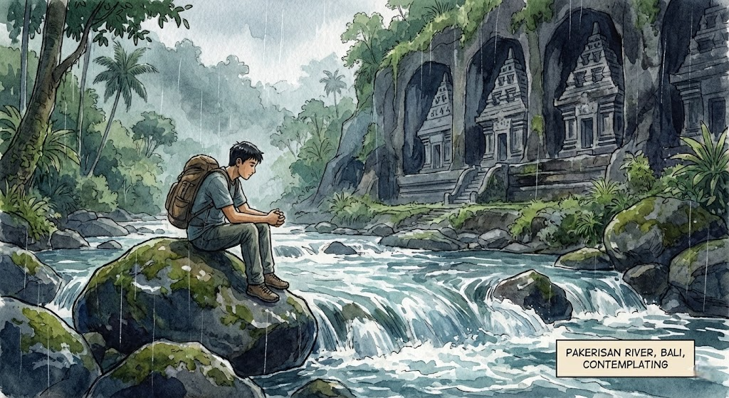 meditasi di sungai