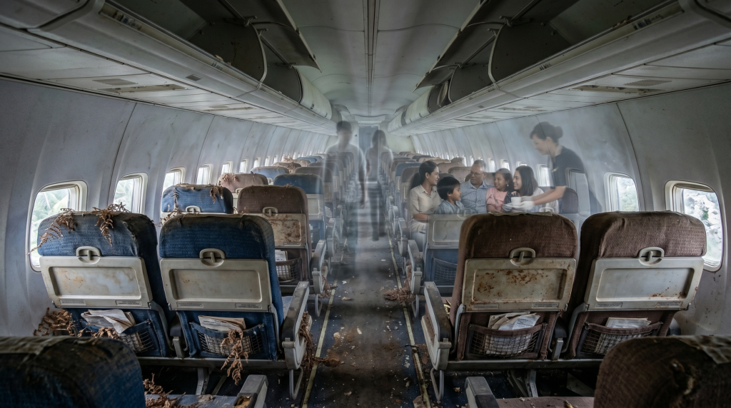 penampakan dalam bangkai pesawat boeing 737